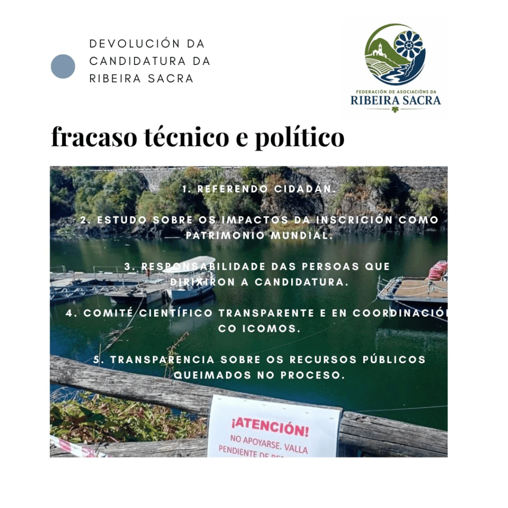 Ribeira Sacra: agora que? A UNESCO devolve a candidatura da “Ribeira Sacra Paisaxe da Auga” sen declarala Patrimonio Mundial e ponlle condicións para a súa&nbsp;inscrición